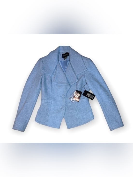 Etcetera Jackets & Blazers - Etcetera Light Blue Tailored Wool-Blend Blazer